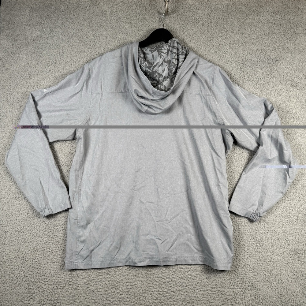Travis Mathew Skyview Hoodie Mens XXL Heather Sleet Gray Quarter Zip Golf LOGO - Picture 12 of 14